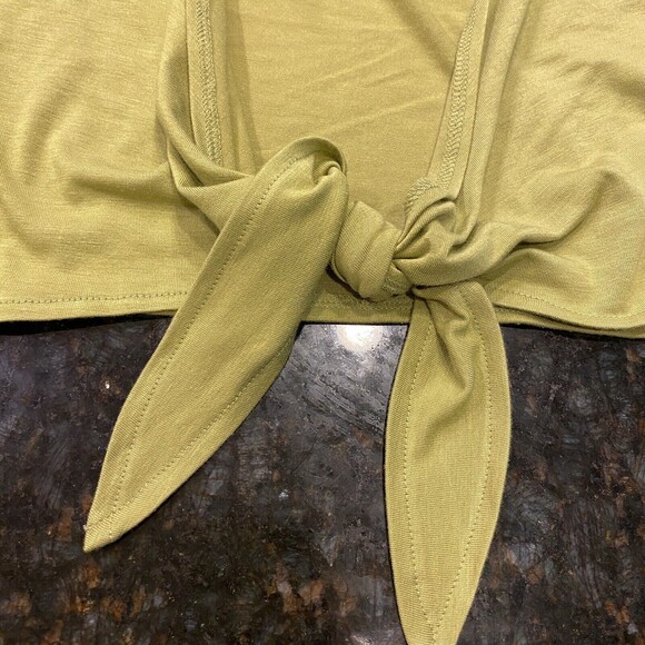 3 Piece McNaughton JPR Skirt 2 Top Set Tropical Palm Trees Sequins Green XL NEW - Picture 9 of 16